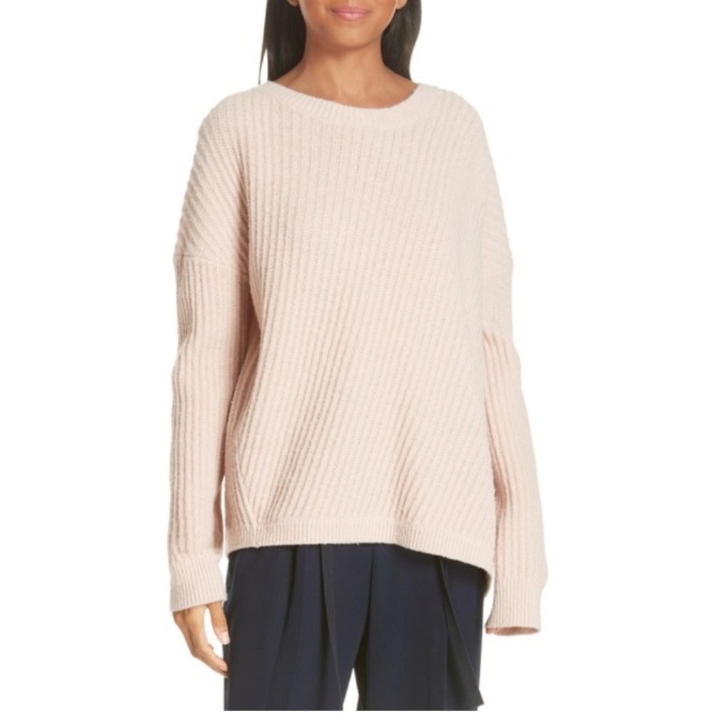 VINCE | WOOL BLEND | SIDE SPLIT RIBBED SWEATER | SIZE XS